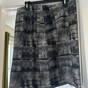 M.M LaFleur New York Black and Gray Women's Skirt- 14